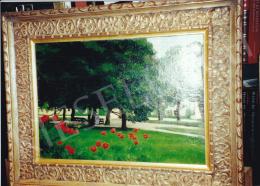  Glatz, Oszkár - Park with Tulips; oil on canvas; Photo: Tamás Kieselbach