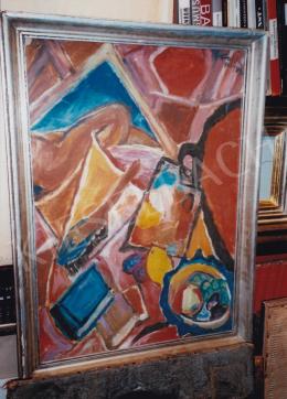  Frank, Frigyes - Studio Still-Life; 88x62; oil on paper; Signed lower right: Frank Frigyes; Photo: Tamás Kieselbach