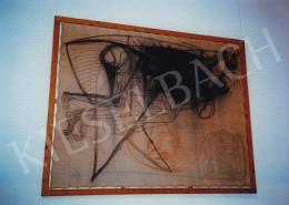 Kondor, Béla - Drawing; Charcoal and chalk on canvas; Unsigned; Photo: Tamás Kieselbach