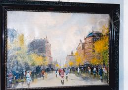  Berkes, Antal - Street Scene; oil on canvas; Signed lower left: Berkes A.; Photo: Tamás Kieselbach