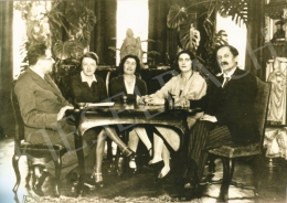 Basch, Edit - Visitation of Mihály Babits and his family at the place of Family Basch (from right the second is Edit Basch), 1929