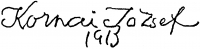 Kornai, József Signature