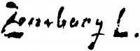 Zombory, Lajos Signature