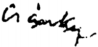  Csánky, Dénes Signature
