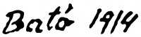 Bató, József Signature