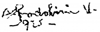 Podolini-Volkman, Artúr Signature