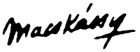 Macskássy, János Signature
