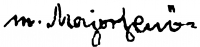 Major, Jenő (Maróthi) Signature