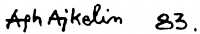  Ágh Ajkelin,  Lajos Signature
