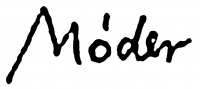 Móder, Rezső Signature