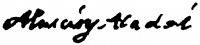  Almásy, Aladár Signature