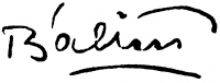  Bálint, Endre Signature