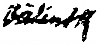  Bálint, Rezső Signature