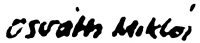 Osváth, Miklós Signature