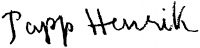 Papp,  Henrik Signature