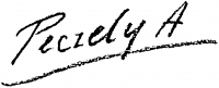 Péczely, Antal Signature