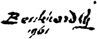  Benkhard, Ágost Signature