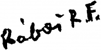  Rábai Ridovics, Ferenc (Ridovics Ferenc) Signature