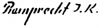 Reinprecht, Károly Signature