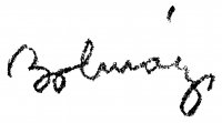 Bolmányi, Ferenc Signature