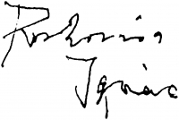 Roskovics, Ignác Signature