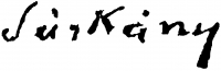 Sárkány, Gyula (Illenczfalvi) Signature