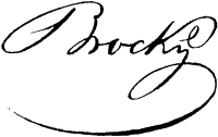 Brocky, Károly Signature