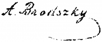 Brodszky, Sándor Signature
