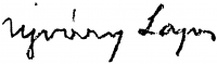 Ujváry, Lajos Signature