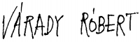 Várady, Róbert Signature