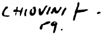  Chiovini, Ferenc Signature