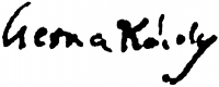 Cserna, Károly Signature