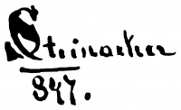 Steinacker, Károly Signature