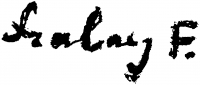 Szalay, Ferenc Signature