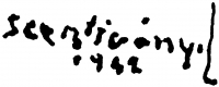  Szentiványi, Lajos Signature