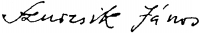  Szurcsik, János Signature