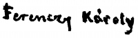  Ferenczy, Károly Signature