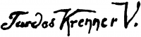 Tardos Krenner, Viktor Signature