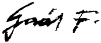 Gaál, Ferenc Signature