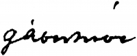  Gábor, Móric Signature