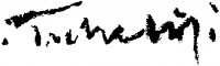  Tscheligi, Lajos (Tscheligi Csűrös Lajos) Signature