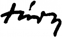  Túry, Mária (Kádár Györgyné) Signature