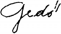  Gedő, Ilka Signature