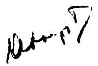 Abonyi, Tivadar Signature