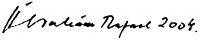 Ábrahám, Rafael Signature