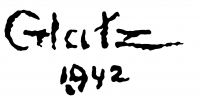  Glatz, Oszkár Signature