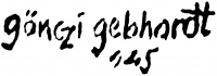 Gönczi Gebhardt, Tibor Signature