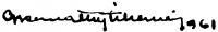 Gyarmathy, Tihamér Signature