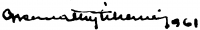 Gyarmathy, Tihamér Signature