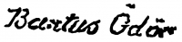  Bartus, Ödön Signature